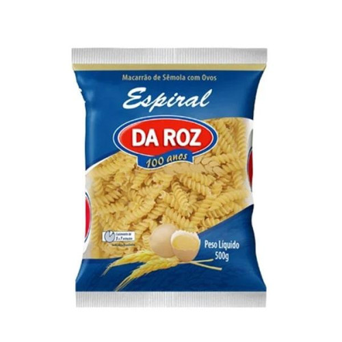 Macarrao Parafuso C/Ovos Da Roz 500gr