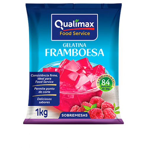 Gelatina Qualimax de Framboesa 1 kg