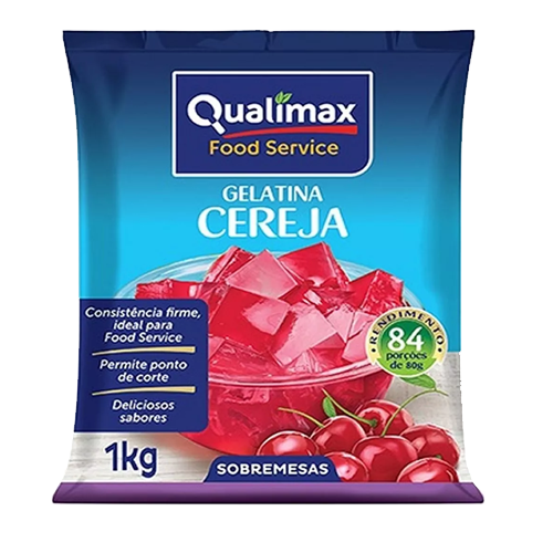 Gelatina Qualimax de Cereja 1 kg