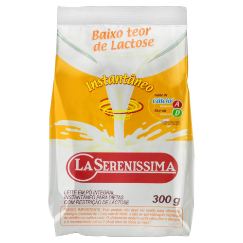 Leite em Po Integral Zero Lactose La Serenissima 300 gr 