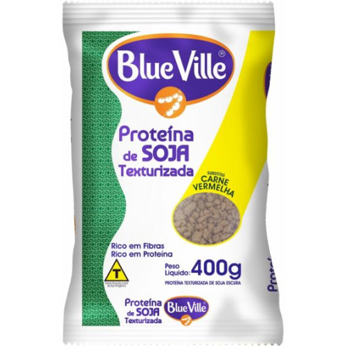 Proteina De Soja Texturizada Blue Ville Vermelha 400gr