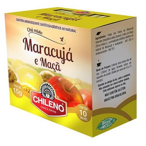 Cha Chileno Misto de Maracuja ENVELOPADO 10x15gr