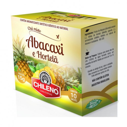 Cha Chileno de Abacaxi E Hortela Sachet 15gr