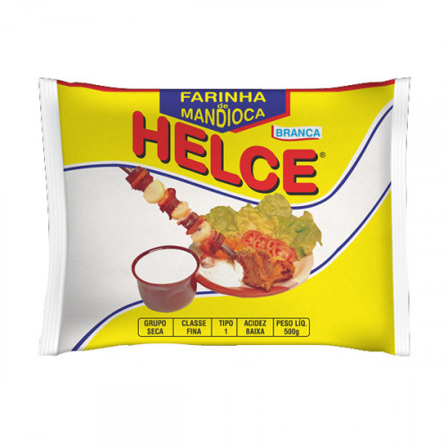 Farinha de Mandioca Crua Helce 500 gr