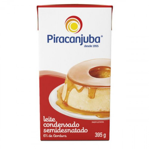 Leite Condensado Semi Desnatado Piracanjuba 395 gr