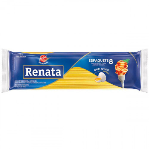 Macarrao Espaguete c/ovos RENATA 500 gr