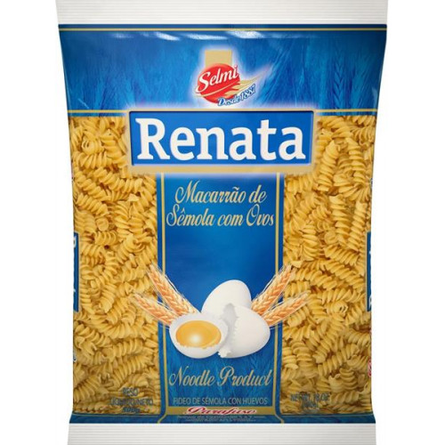 Macarrao Parafuso c/ovos RENATA 500 gr