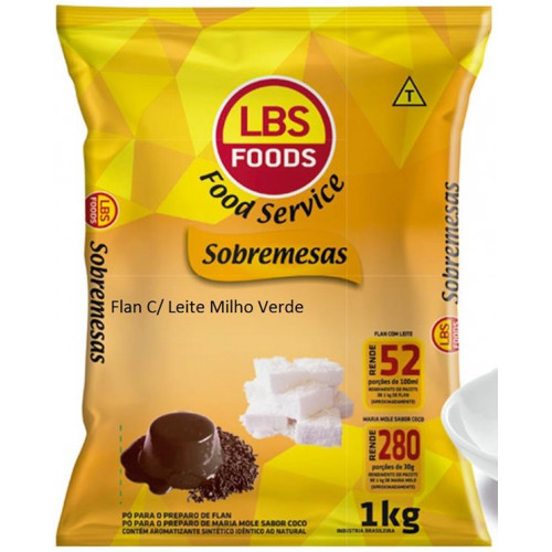 Flan c/Leite Milho verde LBS 1kg